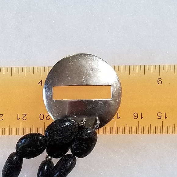 Silpada Sterling Silver & Black Lava Bracelet - Picture 10 of 12